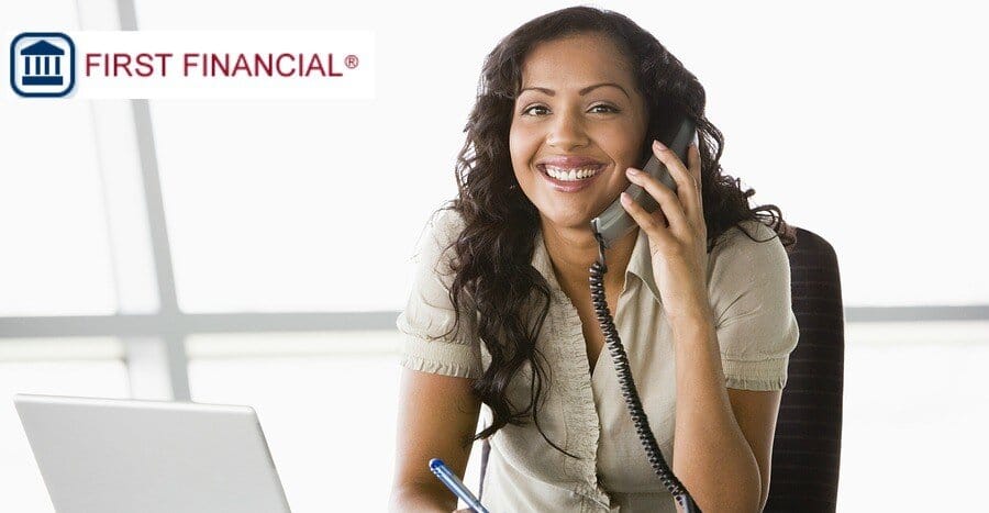 Personal loan representative on the phone discussing fast personal loans online